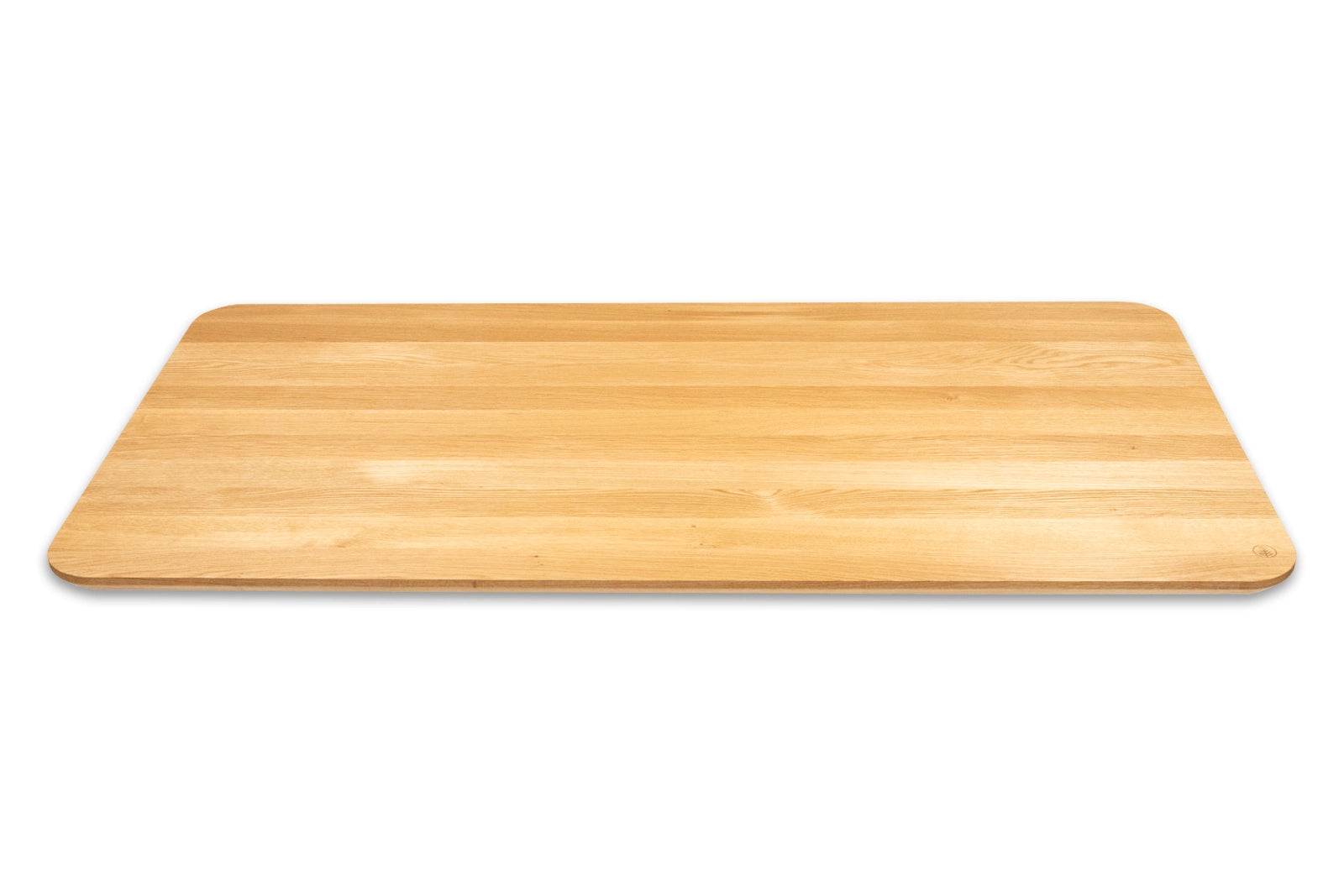 Tischplatte 120x80 cm aus Eiche mit Schweizer Kante – LUMBERLAND®