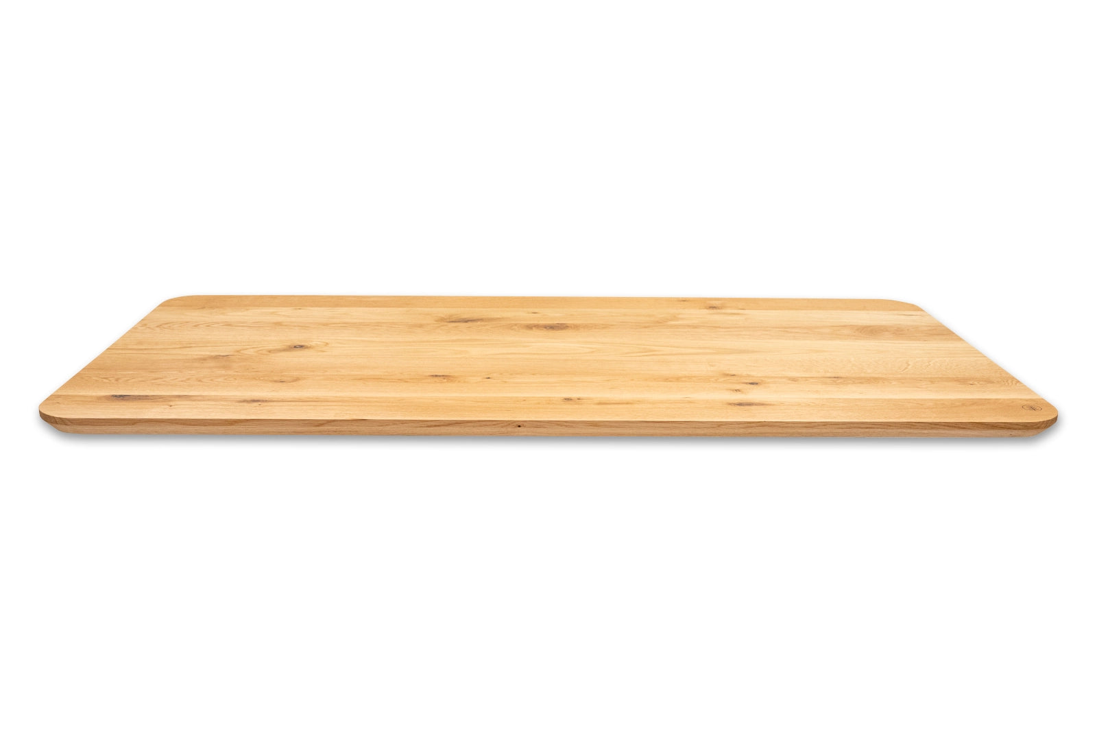 Tischplatte 160x80 cm aus Wildeiche mit Schweizer Kante – LUMBERLAND®