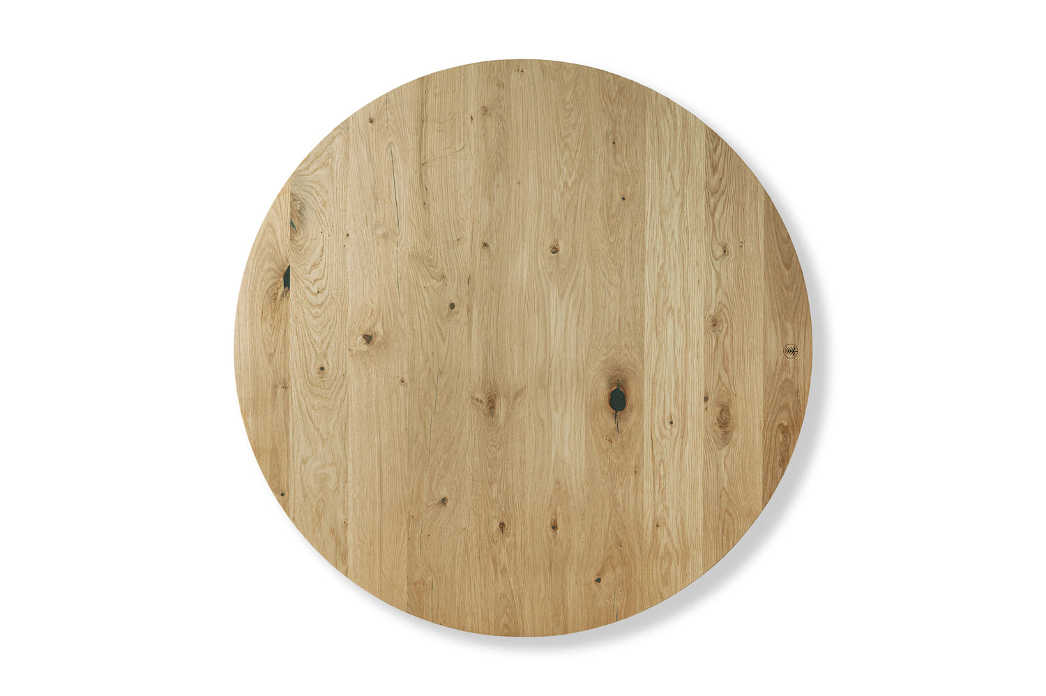 Tischplatte rund aus Massivholz