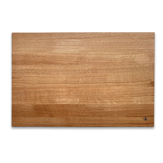 Herdabdeckplatte Eiche Massivholz von oben, ruhige astarme Maserung
