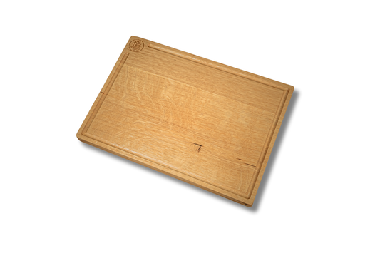 Schneidebrett Eiche mit Saftrille – Massivholz